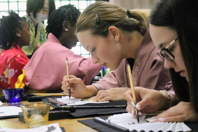 Learn Japanese calligraphy and Zen while wearing a kimono - Decide if this is the right kind of Osaka activity