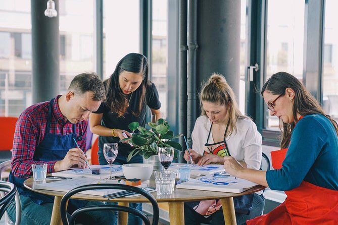 Learn to paint in Prague & sip some wine! - A Creative Night Out in Prague: Learning to Paint with a Sip of Local Wine