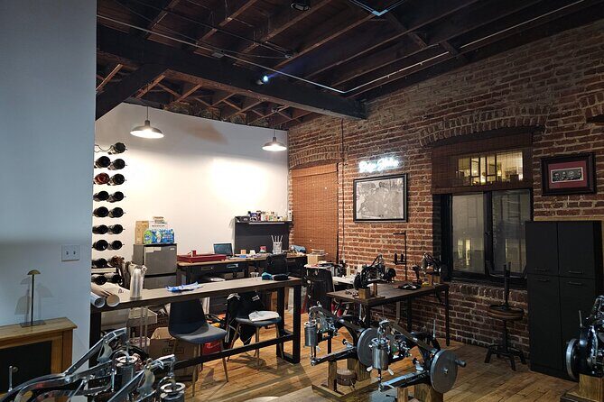 Leather Handbag Sip and Stitch at Rob Hall Design Studios - Discovering Rob Hall Design Studios: An Industrial-Chic Setting