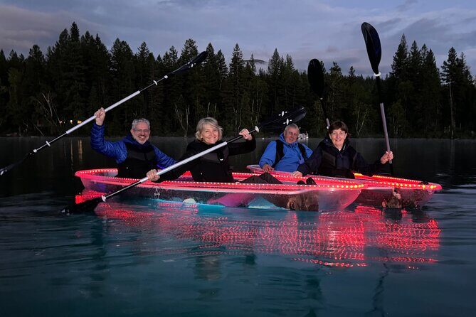 LED Illuminated Sunset Clear Kayak Tour //Kalispell, MT// - Exploring Montana from the Water: The LED Illuminated Sunset Clear Kayak Tour in Kalispell