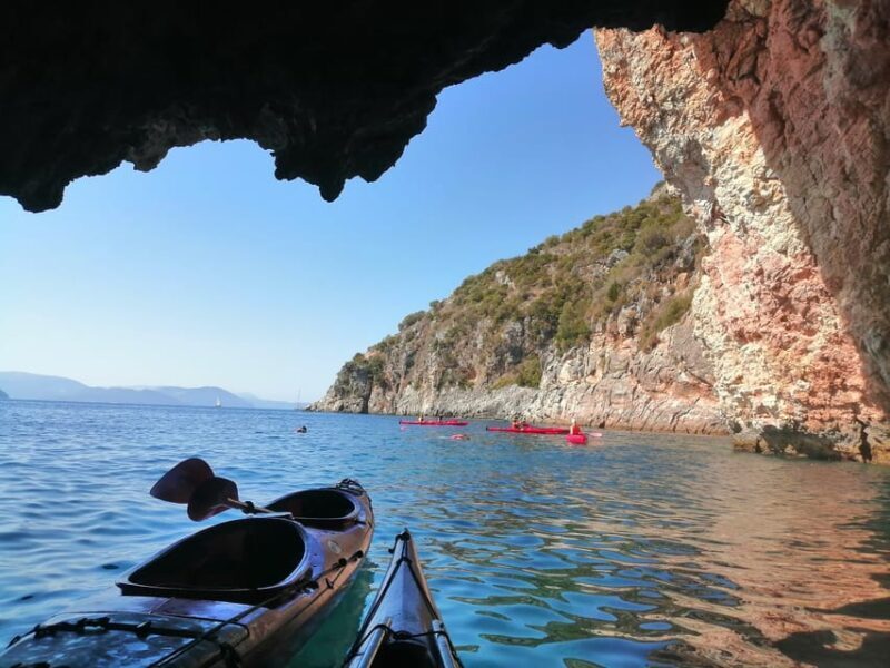 Lefkada: Blue Cave Kayak Tour with a Taste of Greece - The Sum Up