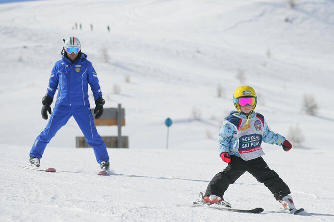 Lessons in Mini-Group - 3 hours a day - skiing - The Sum Up