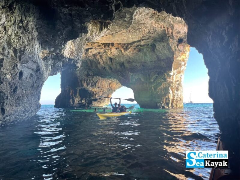 Leuca kayak tour + swimming + speleo-trek in cave - Key Points