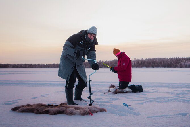 Levi Ice Fishing Experience in the Wild with Campfire Treats - Key Points
