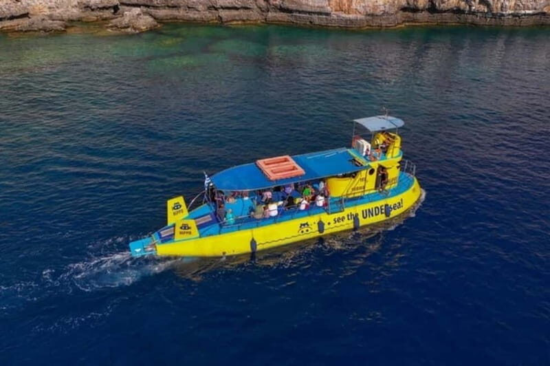 Lindos: 3Hour Hippo Submarine with Swim Stop at Navarone Bay - FAQ