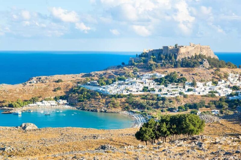 Lindos evening from Kalithea, Faliraki, Afandou, or Kolymbia - The Itinerary in Detail