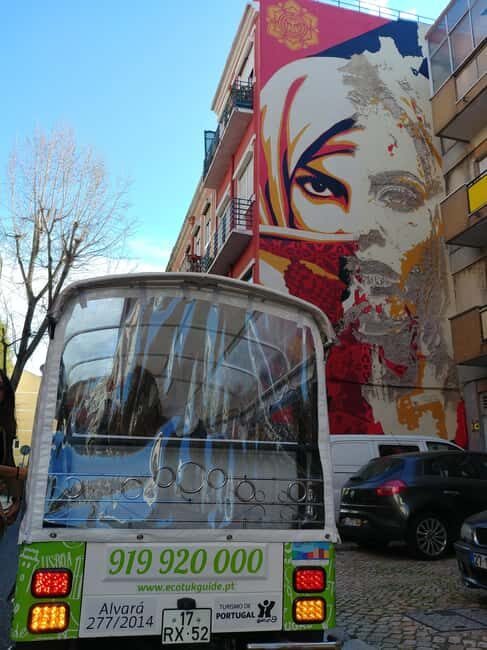 Lisbon Street Art by Tuk Tuk : Graffiti & Murals Discovery - Exploring Lisbon’s Street Art by Tuk Tuk: Graffiti & Murals Discovery