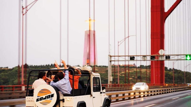 LISBON SUNSET TO NIGHT in Vintage Jeep with FOOD & DRINKS - Authenticity and Personal Touch
