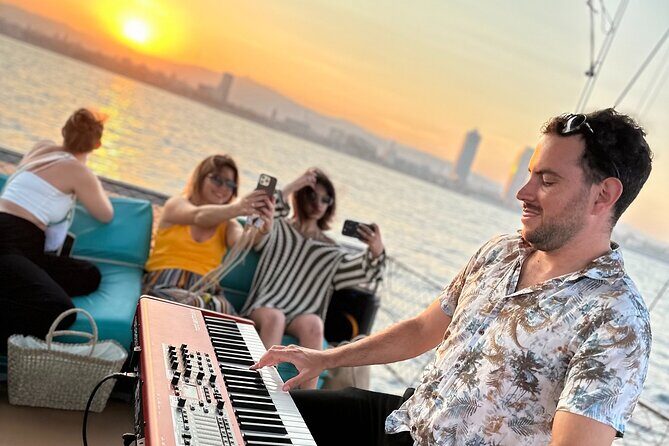 Live Music & Sunset Wooden Boat in Barcelona - The Sum Up
