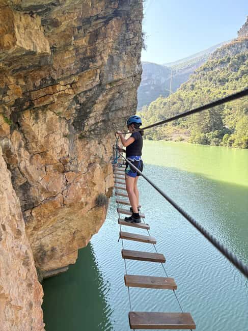Lleida Pyrenees: Paret de les Arcades Via Ferrata with views of the lake - Lleida Pyrenees: Paret de les Arcades Via Ferrata with views of the lake