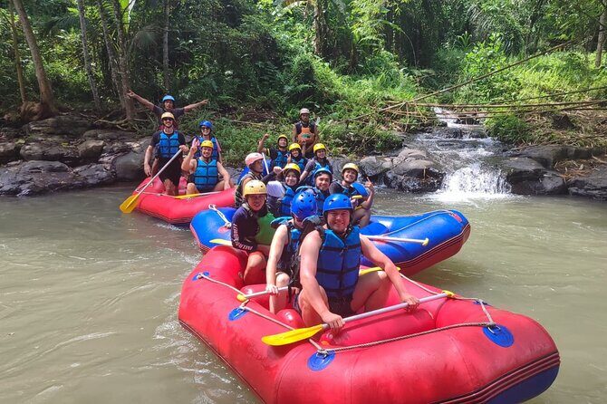 Lombok White Water Rafting Ricefield and Waterfall Tour - Key Points