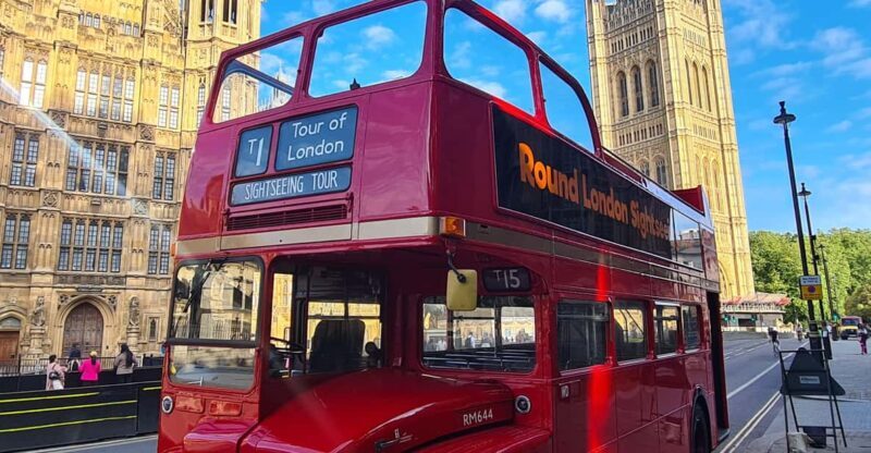 London: Guided Sightseeing Tour on a Vintage Open-Top Bus - Key Points