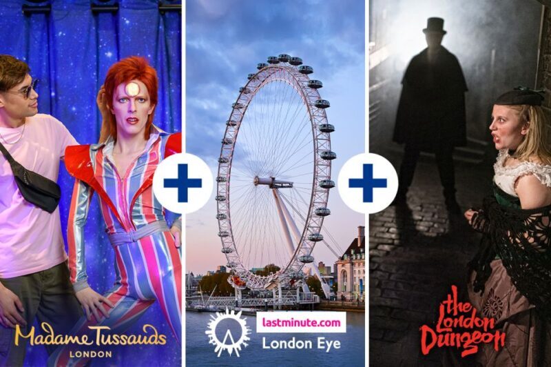 London: London Dungeon, London Eye, & Madame Tussauds Combo - FAQ