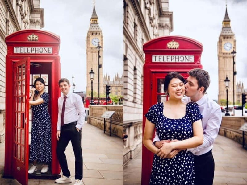 London: Private Couples Photography Session with Landmarks - The Authentic Experience: Authenticity and Professionalism