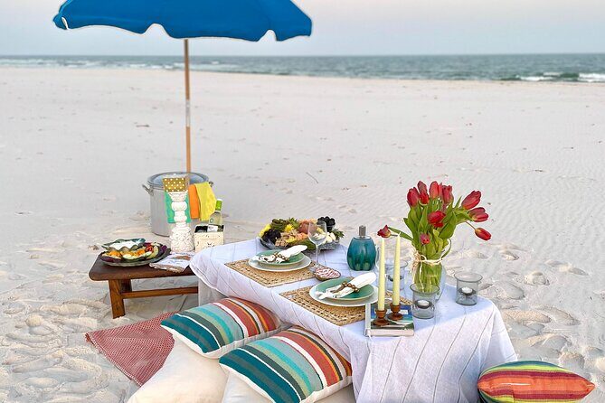 Luxury Beach Picnic on the Gulf - Key Points