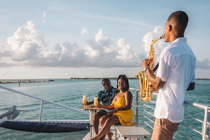 Luxury Catamaran Sunset Sail with Saxophone on Princess Grace - Experience the Beauty of Providenciales on a Luxury Catamaran Sunset Sail