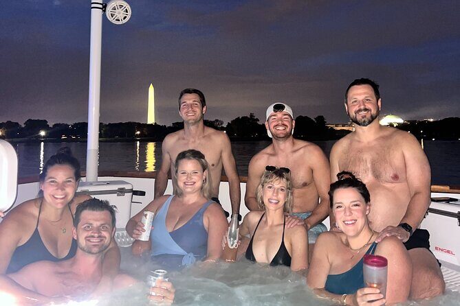 Luxury Hot Tub Boat of DC Potomac Monuments Private Tub up to 10 - The Value of a Hot Tub Tour in DC