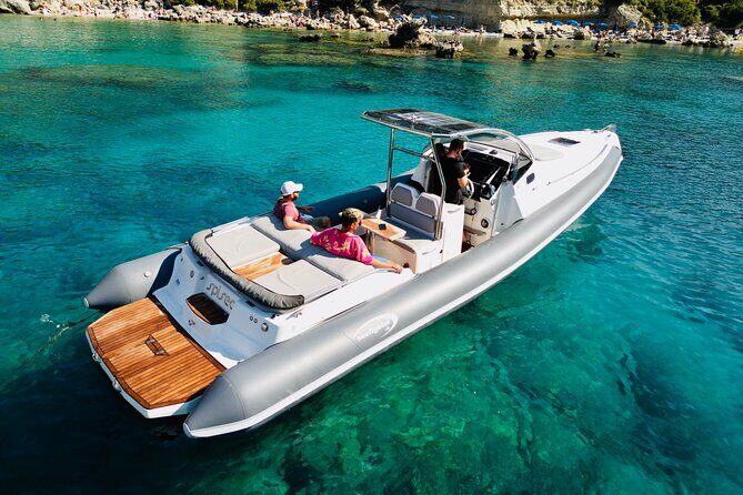 Luxury Private Cruise to Anthony Quinn Bay, Ladiko & Kallithea - Key Points
