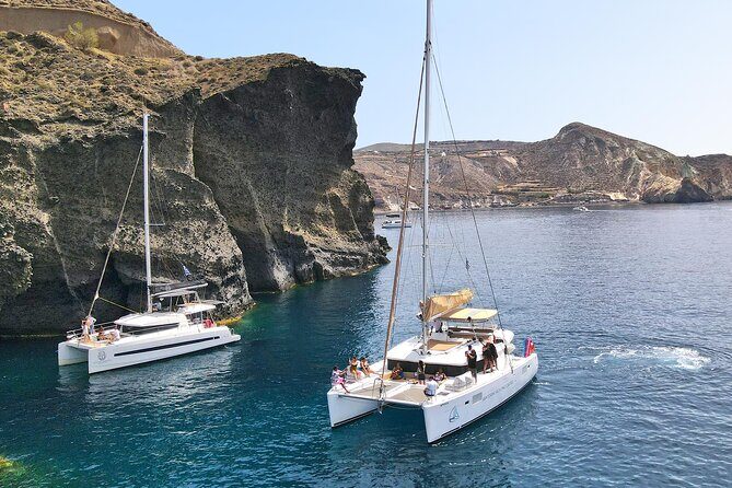 Luxury Santorini Sunset Cruise: Dinner, BBQ, Open Bar, Transfers - Frequently Asked Questions
