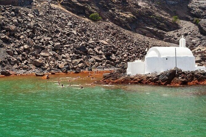 Luxury Small-Group Catamaran Cruise with BBQ, Open bar & Transfer - Setting Sail from Ammoudi Bay or Vlychada Port