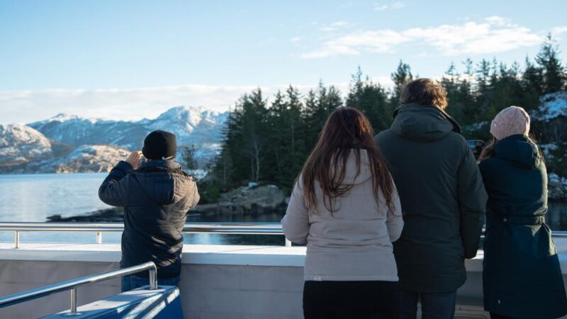Lysefjorden cruise & Preikestolen guided hike - winter - Discover the Beauty of Norway’s Lysefjord and Preikestolen in Winter