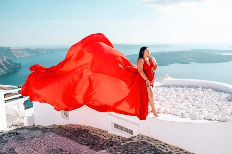 Magical Flying Dress Photoshoots in Oia or Imerovigli - The Sum Up