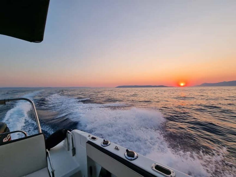 Makarska: Speedboat Sunset Tour to hidden bay on island Bra - Key Points