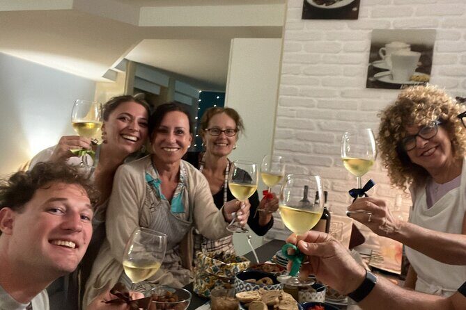 Make pasta, drink wine. Cooking class with transported included! - Key Points