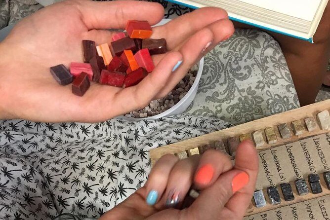 Make your own Athenian Mosaic art piece souvenir to take home in just 3 hours! - Key Points