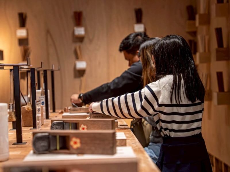 Make Your Own Custom Chopsticks in 100yo Kyoto Building(No Extra Fee - Sand, oil, and wrap your finished pair