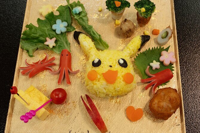Making a Pokémon Pikachu character Bento - Key Points