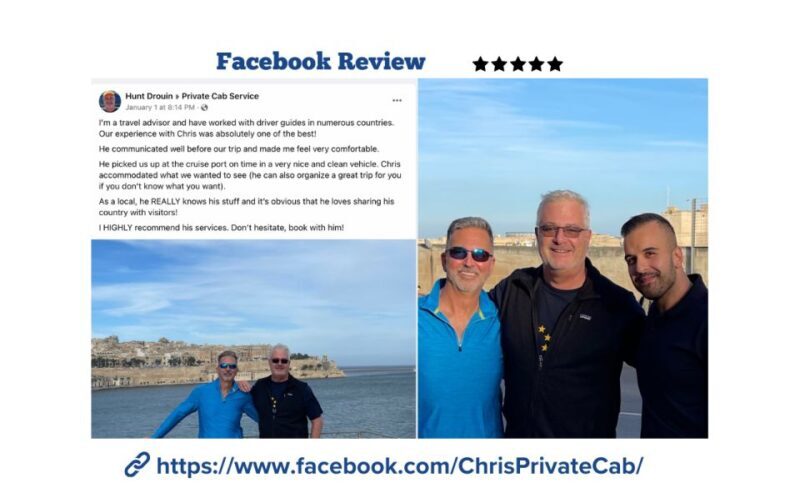 Malta Tour : Private Car- Mdina, Marsaxlokk, Blue Grotto - Key Points