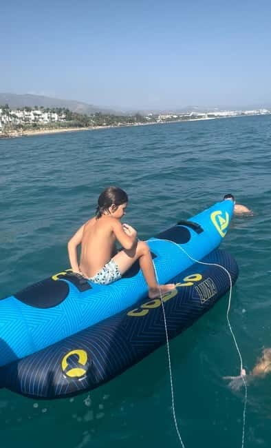 Marbella: Private Boat Rental with Skipper and Banana 2-8hrs - The Sum Up