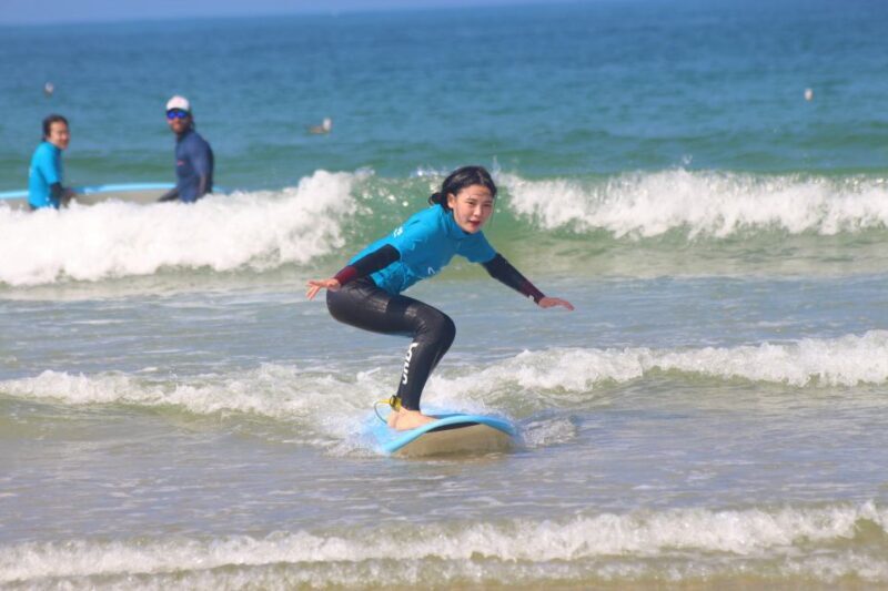 Matosinhos: Surfing Lesson with Equipment - The Experience from the Water