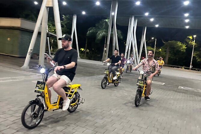 Medellin Night E-Bike Tour with Gourmet Dinner Included - Key Points