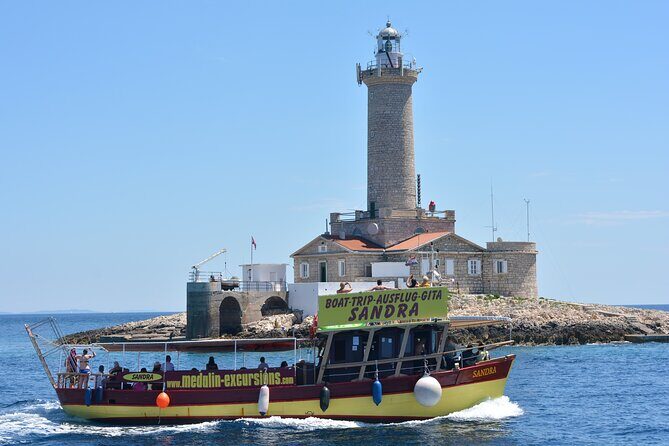 Medulin -Kamenjak 5h boat trip with lunch & drinks on Sandra Boat - Starting Point and Duration