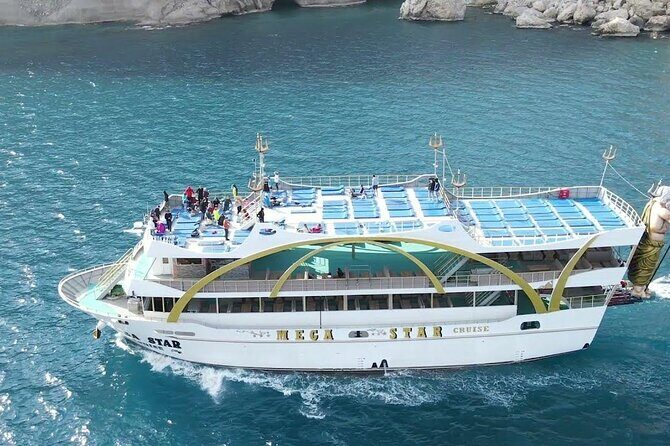 Mega Star Yacht Tour with Lunch, Foam Party & Transfer From Belek - Exploring the Itinerary in Detail