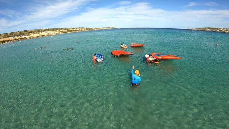 Mellieha Bay: Wing Foiling Lesson - Who Will Get the Most Out of This Lesson?