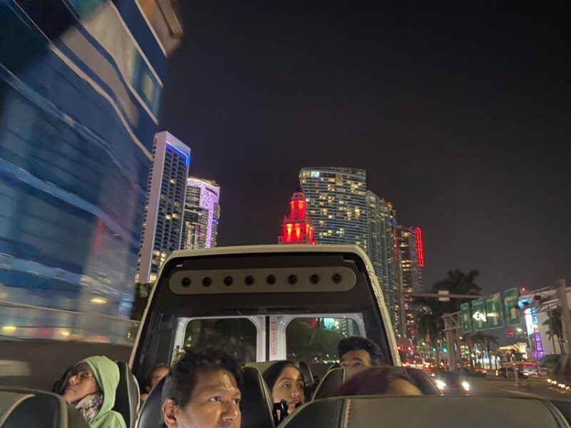 Miami: 2-Hour Guided Panoramic City Tour by Night - Practical Details and Comfort