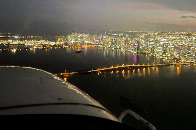 Miami Beach Night Lights Airplane Tour with Champagne 50 Mins - Exploring the Experience in Detail