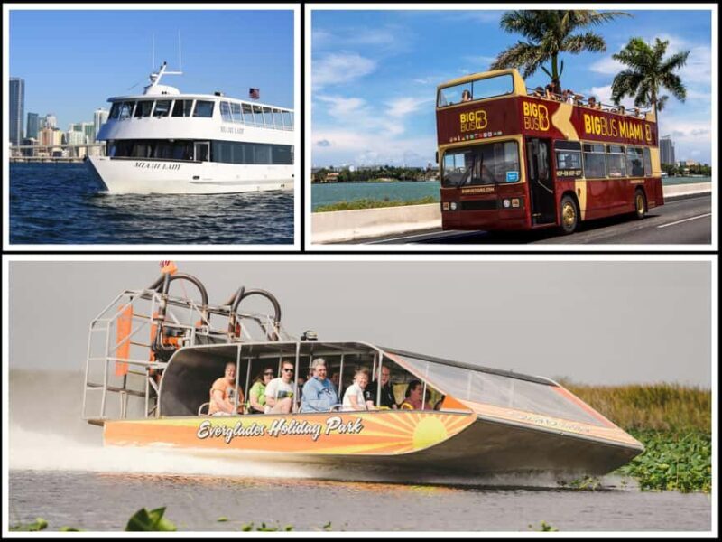 Miami: Everglades Experience, Bay Cruise & Open-Top Bus Tour - Key Points