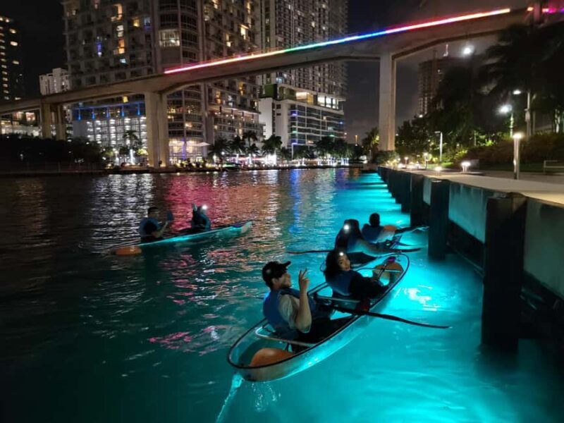 Miami: Guided LED-Lit Kayak Night Tour - FAQs