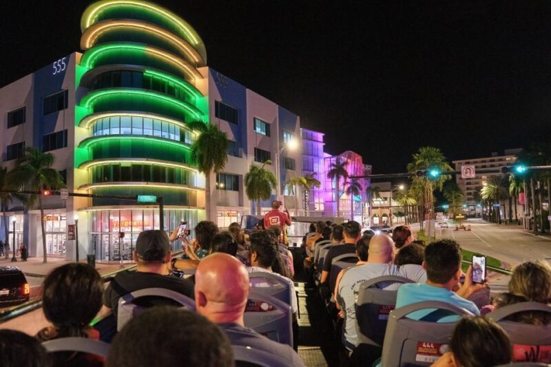 Miami: Open-top Bus Sightseeing Night Tour with Live Guide - A Detailed Look at the Tour Experience