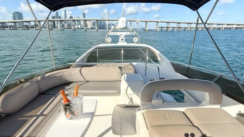 Miami Private Boat 60 ft + 2 Jet Ski | Miami Yacht Rental - Water Activities: Jet Skis and Relaxation