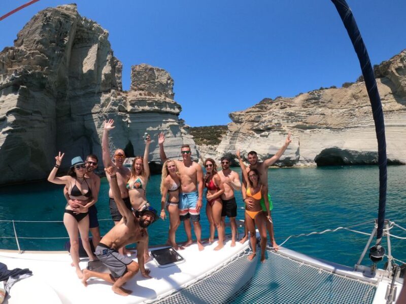 Milos: Full-Day Catamaran Cruise with Paddle Board - FAQ