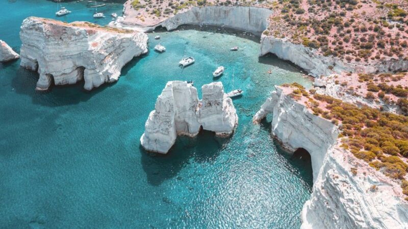 Milos: Private Motor yacht cruise to Kleftiko - Sykia - The Value of a Private Yacht Tour