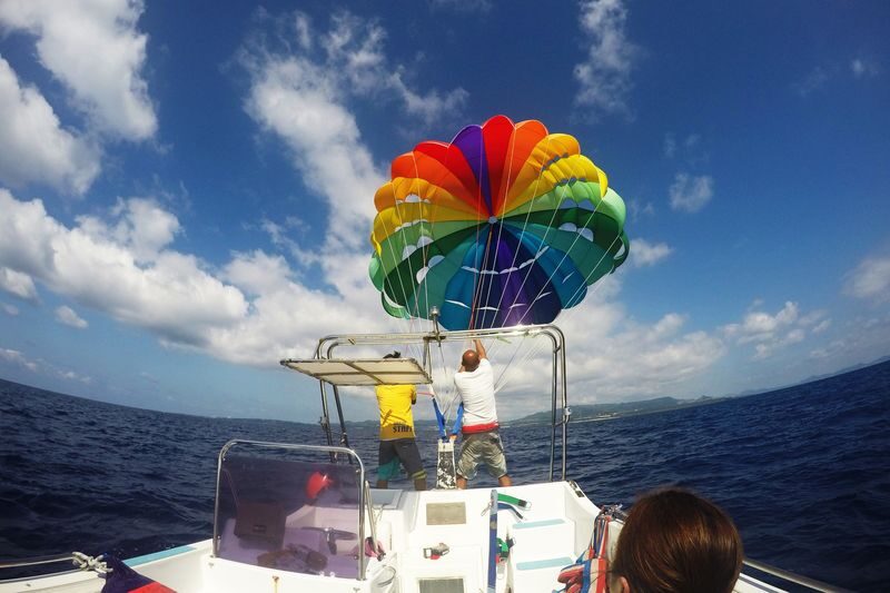 Minna Island Sea Bathing with Marine Activity - Choosing sea bathing, boat snorkeling, or parasailing