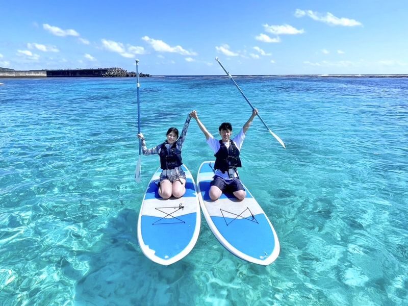 Miyako Island Complete Conquest Plan (SUP x Snorkeling x Caving x Canoe) Experience (Okinawa) - Guides, language and photos