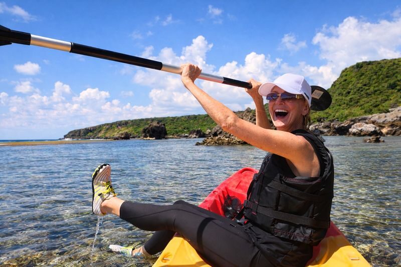 Miyakojima: Stunning Miyako Blue Beach SUP or Canoe Experience (Okinawa) - SUP or canoe at Imgya Marine Garden