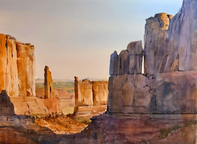 Moab: 5-Day Plein Air Watercolor Workshop with Carol Newsom - Instruction and Artistic Growth